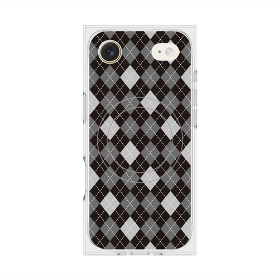 Premium Square Case with MagSafe［ Argyle - Black ］