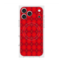 Premium Square Case with MagSafe［ Argyle - Red ］