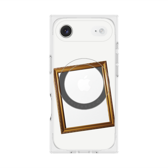 Premium Square Case with MagSafe［ Photo Frame - White ］