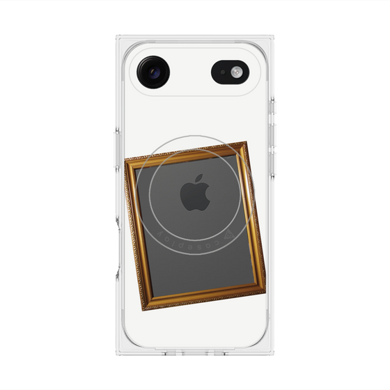 Premium Square Case with MagSafe［ Photo Frame - White ］