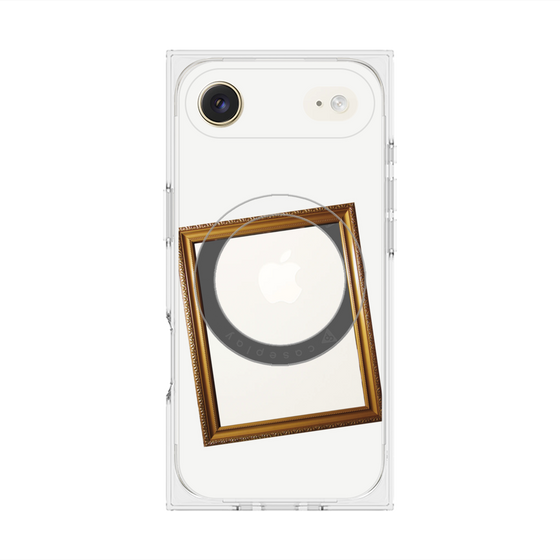 Premium Square Case with MagSafe［ Photo Frame - White ］