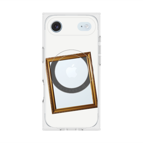 Premium Square Case with MagSafe［ Photo Frame - White ］