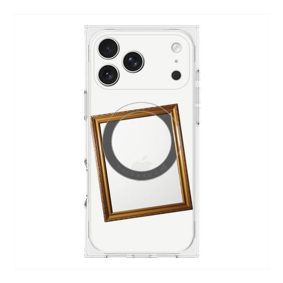 Premium Square Case with MagSafe［ Photo Frame - White ］