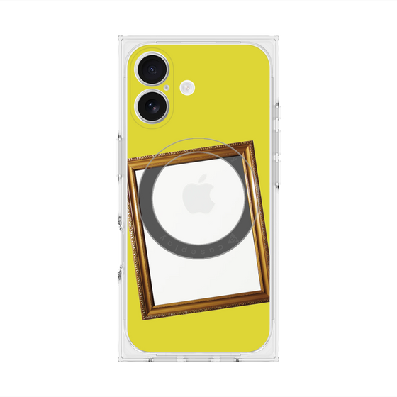Premium Square Case with MagSafe［ Photo Frame - Yellow ］