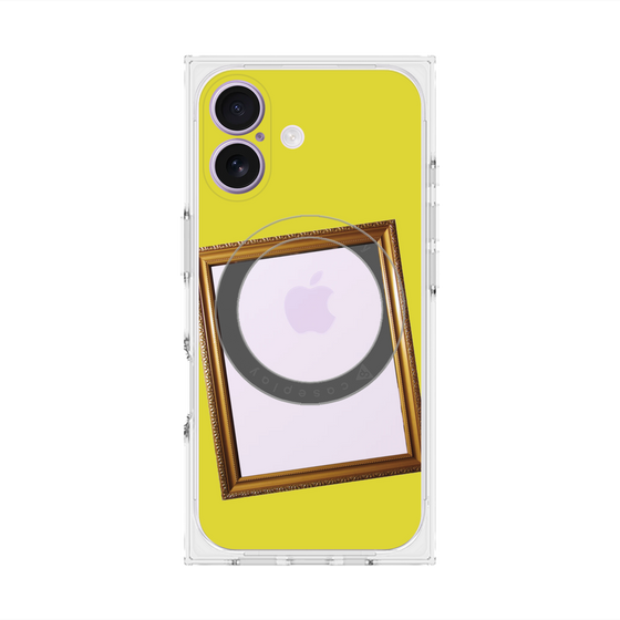 Premium Square Case with MagSafe［ Photo Frame - Yellow ］