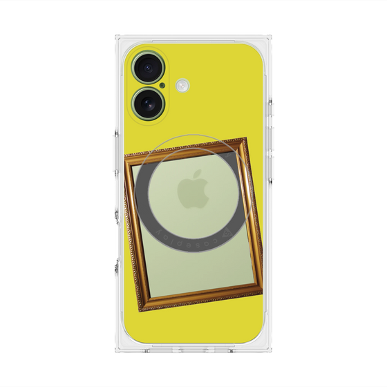 Premium Square Case with MagSafe［ Photo Frame - Yellow ］