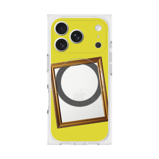 Premium Square Case with MagSafe［ Photo Frame - Yellow ］