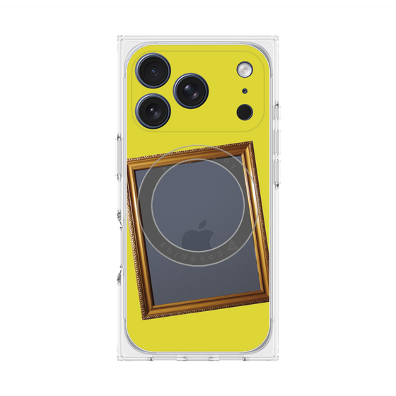 Premium Square Case with MagSafe［ Photo Frame - Yellow ］