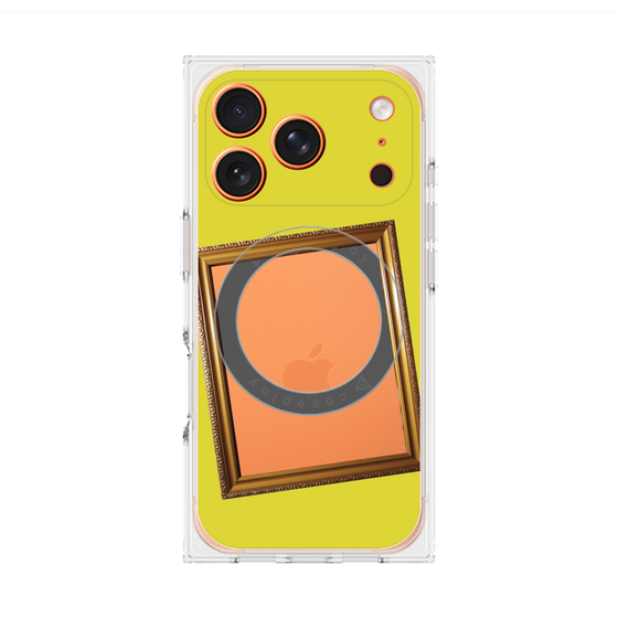 Premium Square Case with MagSafe［ Photo Frame - Yellow ］