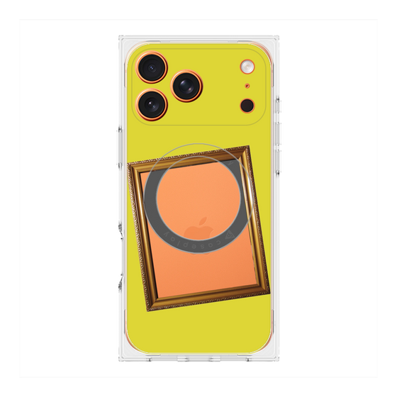 Premium Square Case with MagSafe［ Photo Frame - Yellow ］