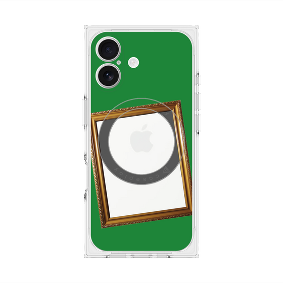 Premium Square Case with MagSafe［ Photo Frame - Green ］