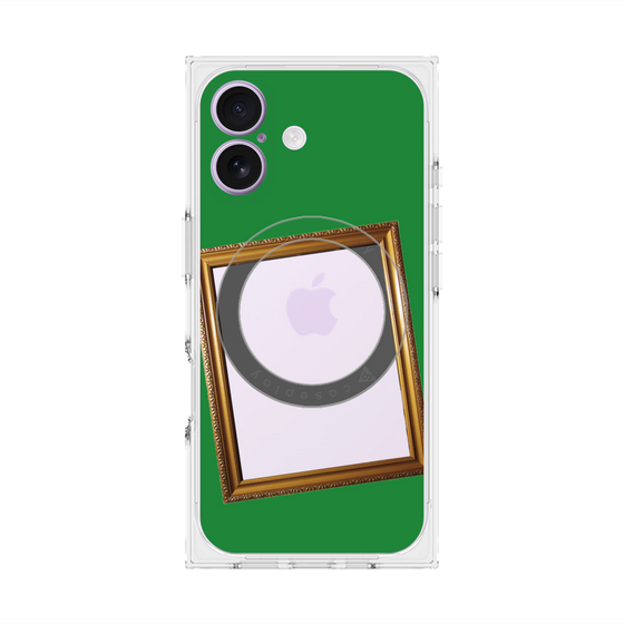 Premium Square Case with MagSafe［ Photo Frame - Green ］