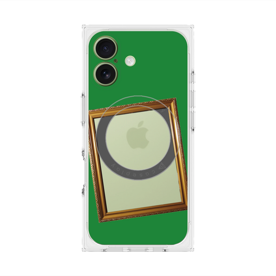 Premium Square Case with MagSafe［ Photo Frame - Green ］