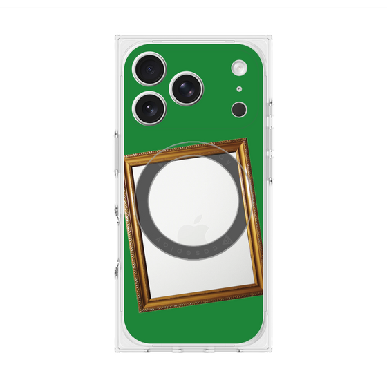 Premium Square Case with MagSafe［ Photo Frame - Green ］