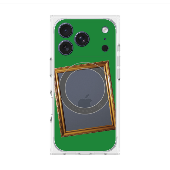 Premium Square Case with MagSafe［ Photo Frame - Green ］