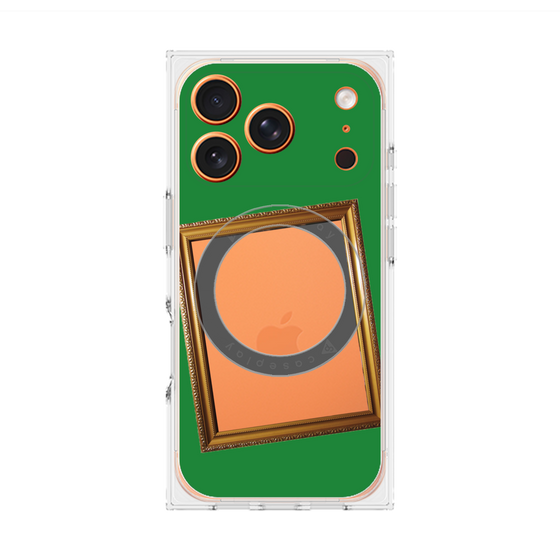 Premium Square Case with MagSafe［ Photo Frame - Green ］