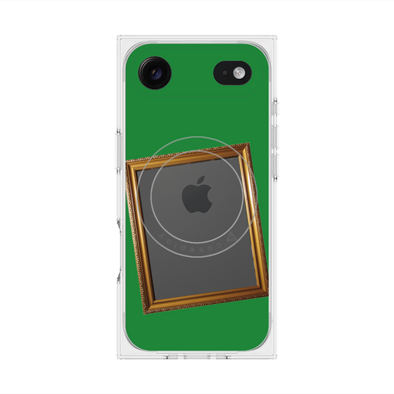 Premium Square Case with MagSafe［ Photo Frame - Green ］