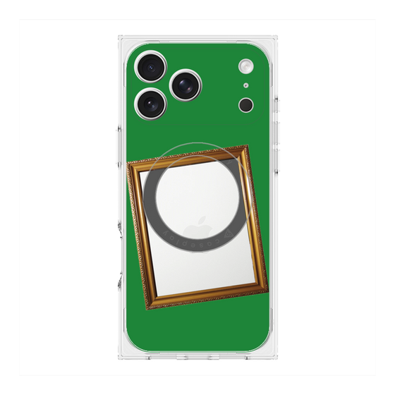 Premium Square Case with MagSafe［ Photo Frame - Green ］