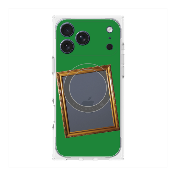 Premium Square Case with MagSafe［ Photo Frame - Green ］