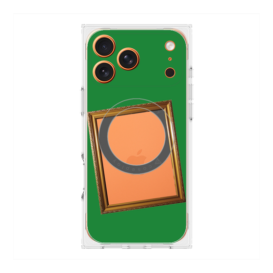 Premium Square Case with MagSafe［ Photo Frame - Green ］