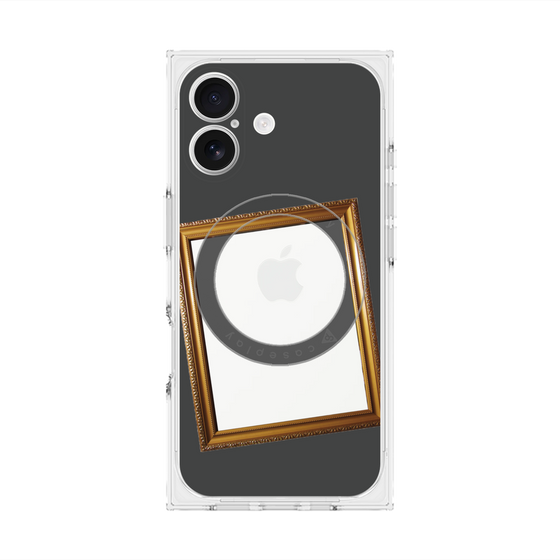 Premium Square Case with MagSafe［ Photo Frame - Gray ］