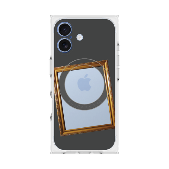 Premium Square Case with MagSafe［ Photo Frame - Gray ］