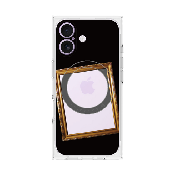 Premium Square Case with MagSafe［ Photo Frame - Black ］