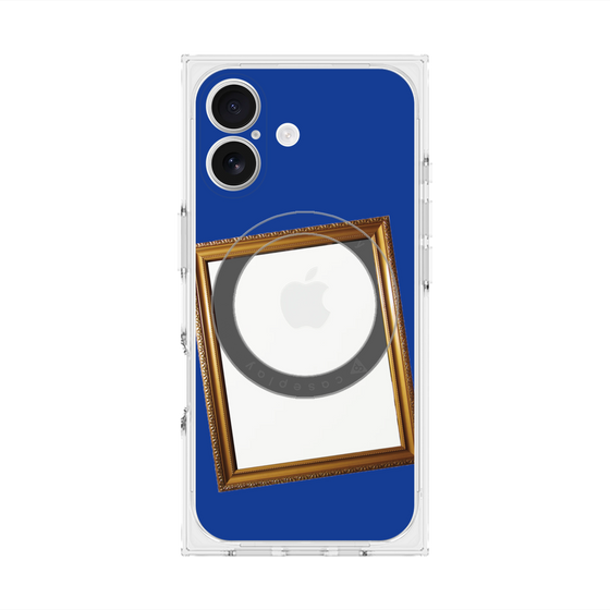 Premium Square Case with MagSafe［ Photo Frame - Blue ］