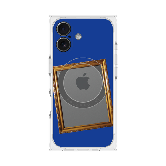 Premium Square Case with MagSafe［ Photo Frame - Blue ］