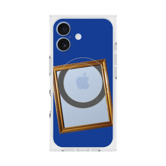 Premium Square Case with MagSafe［ Photo Frame - Blue ］
