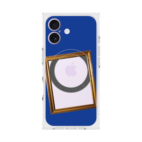 Premium Square Case with MagSafe［ Photo Frame - Blue ］