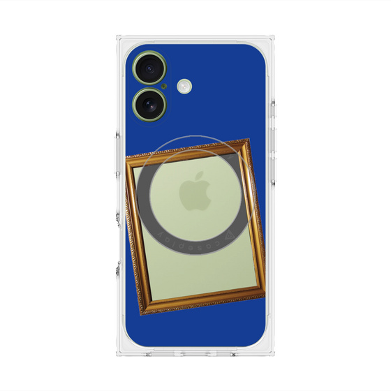Premium Square Case with MagSafe［ Photo Frame - Blue ］