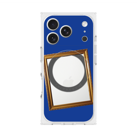 Premium Square Case with MagSafe［ Photo Frame - Blue ］