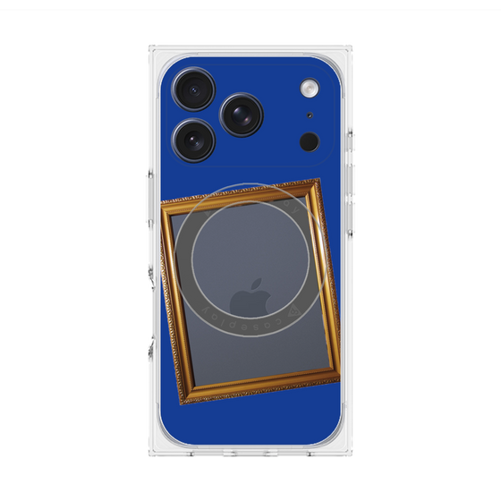Premium Square Case with MagSafe［ Photo Frame - Blue ］