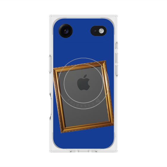 Premium Square Case with MagSafe［ Photo Frame - Blue ］