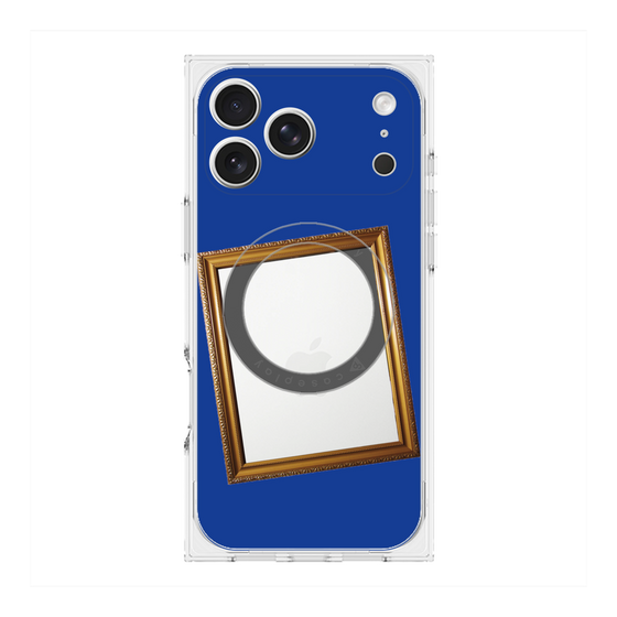Premium Square Case with MagSafe［ Photo Frame - Blue ］