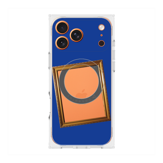 Premium Square Case with MagSafe［ Photo Frame - Blue ］