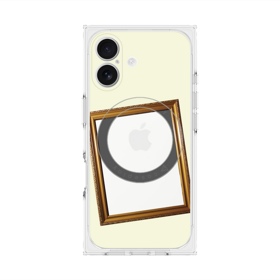 Premium Square Case with MagSafe［ Photo Frame - Ivory ］