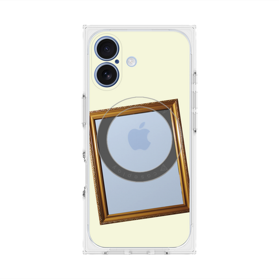 Premium Square Case with MagSafe［ Photo Frame - Ivory ］