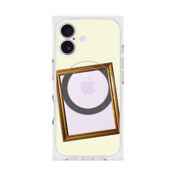 Premium Square Case with MagSafe［ Photo Frame - Ivory ］