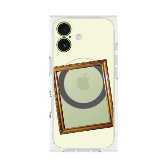 Premium Square Case with MagSafe［ Photo Frame - Ivory ］