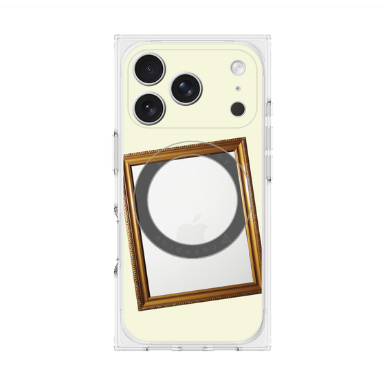 Premium Square Case with MagSafe［ Photo Frame - Ivory ］