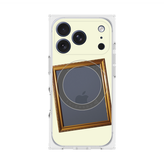 Premium Square Case with MagSafe［ Photo Frame - Ivory ］