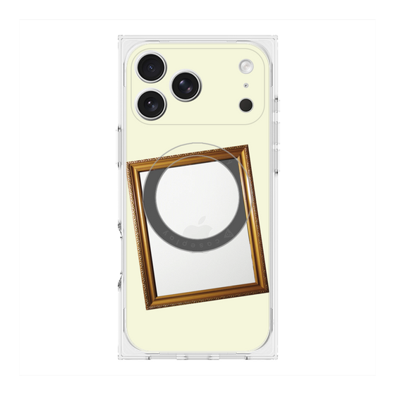 Premium Square Case with MagSafe［ Photo Frame - Ivory ］