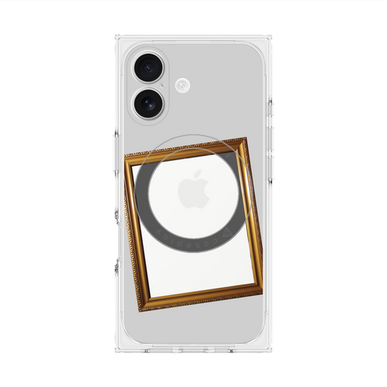 Premium Square Case with MagSafe［ Photo Frame - Light Gray ］