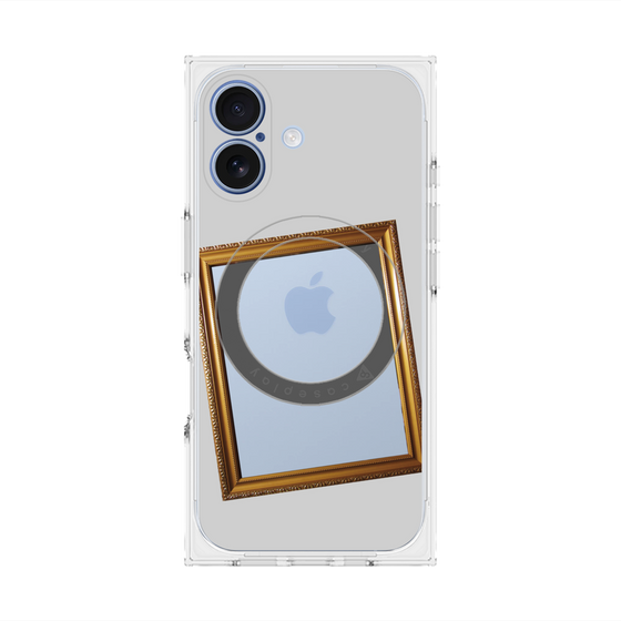 Premium Square Case with MagSafe［ Photo Frame - Light Gray ］