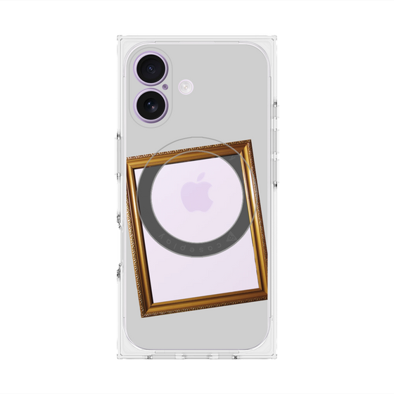 Premium Square Case with MagSafe［ Photo Frame - Light Gray ］