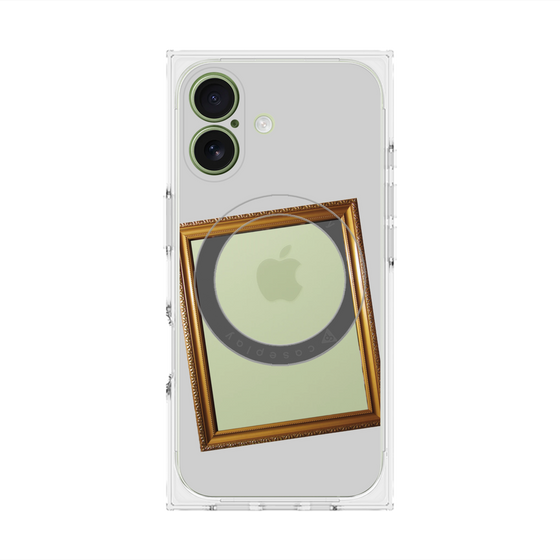 Premium Square Case with MagSafe［ Photo Frame - Light Gray ］