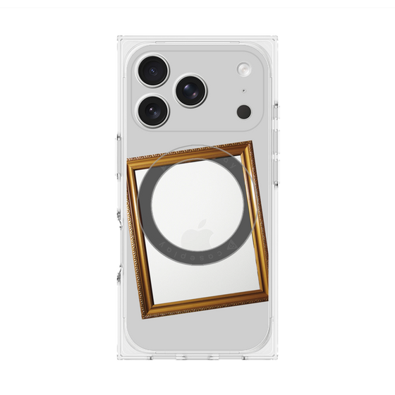 Premium Square Case with MagSafe［ Photo Frame - Light Gray ］