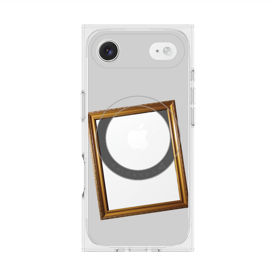 Premium Square Case with MagSafe［ Photo Frame - Light Gray ］